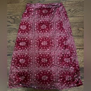 Red Bandana Print Skirt